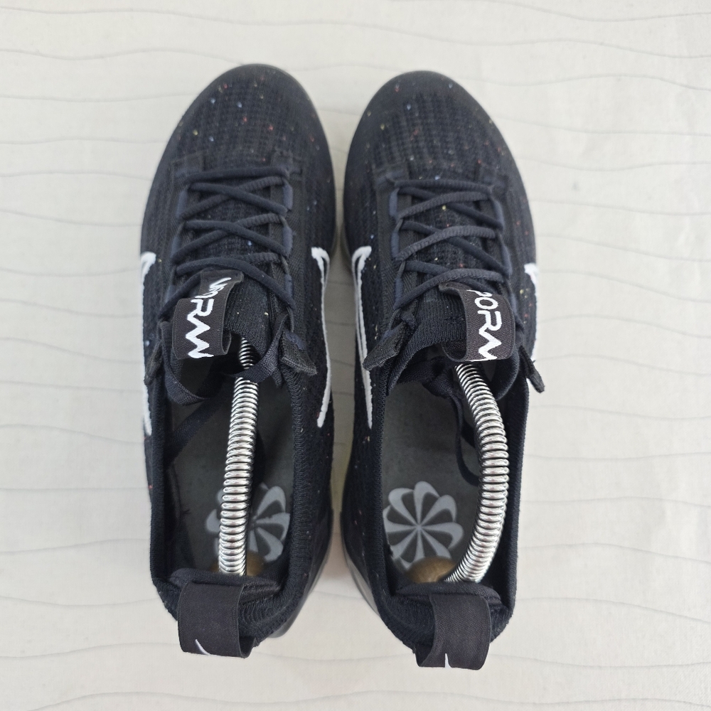 Nike Womens Air VaporMax Flyknit Black Speckled Sneakers Shoes DC4112-002 Size 8 - Picture 7 of 13